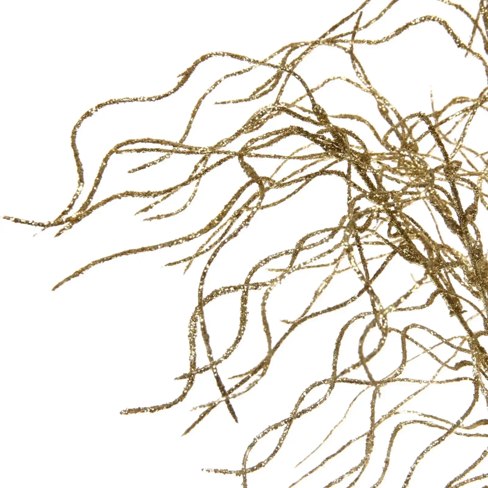 Ветка декоративная «Морозное солнце» 40 см, Золото
