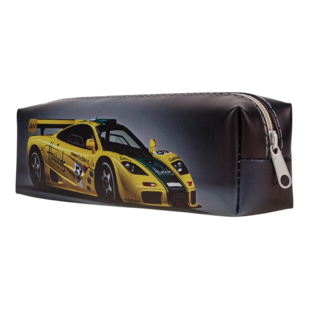 Пенал-косметичка 1 отд. 20*5,5*3,5см кожзам "Машина" 4 вида микс