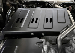 Защита топливного бака АвтоБроня для Geely Cityray РКПП FWD 2024-н.в., рынок РФ, сталь 1.5 мм, с крепежом, штампованная, 111.01947.1