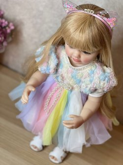 Кукла Реборн виниловая 55см в пакете (FA-542)