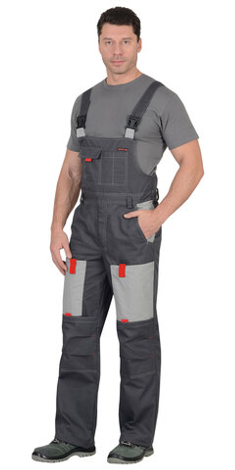 Костюм "Фаворит" летний: куртка, п/комб. тёмно-серый с серым тк.Орион