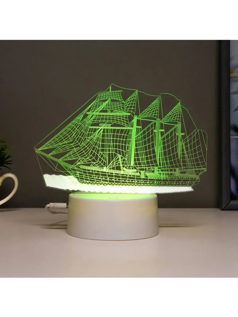 Светильник сенсорный «Фрегат» LED 7 цветов USB/от батареек б