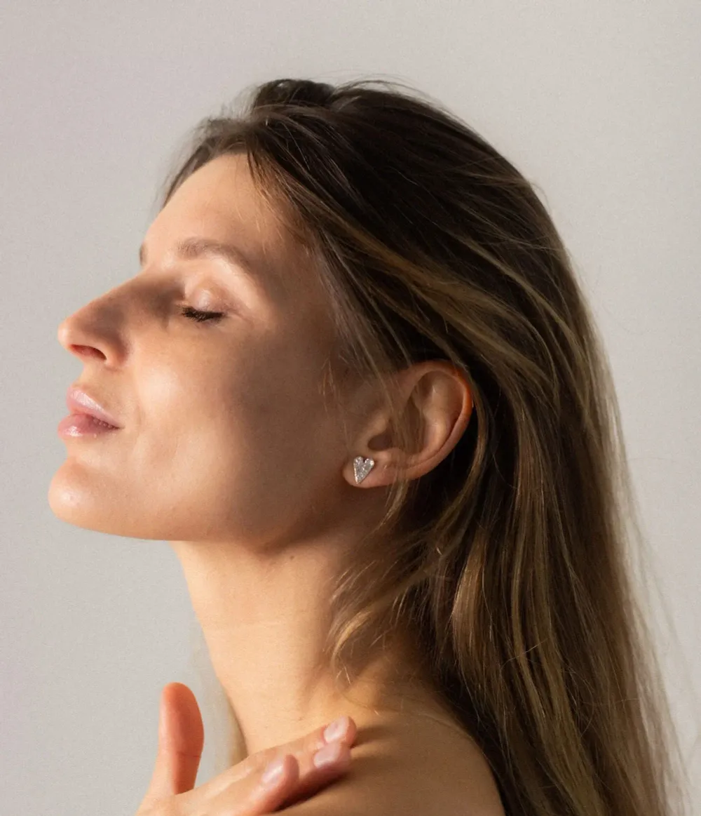 Пусеты Сердца маленькие