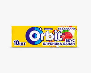 Резинка жевательная Orbit Клубника-банан без сахара 13.6 г