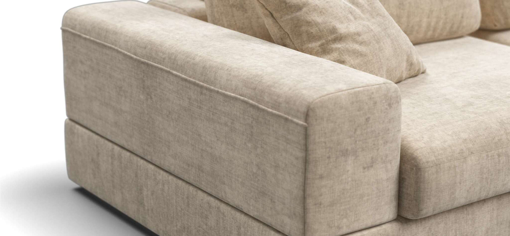 Угловой диван-кровать BOSS MODOOL XL шенилл Gloss беж