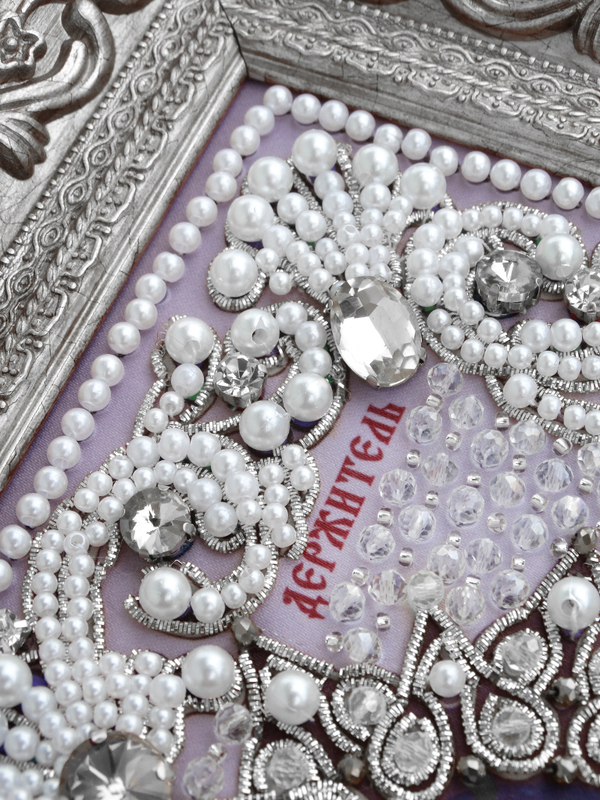 ЖС-6-СБ Набор для вышивания хрустальными камнями Господь Вседержитель (белый)