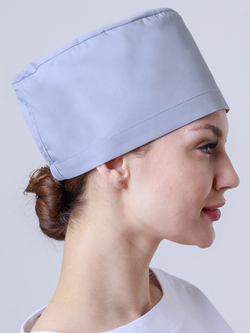 Медицинский женский колпак К-117 серый
