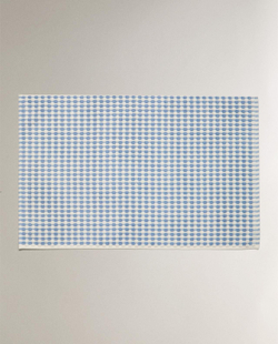 Zara Home - Текстурированный тканевый коврик для ванной комнаты, синий, 50x80 см