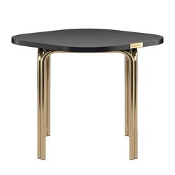 Столик кофейный Ror, 50х50 см, латунь/черный