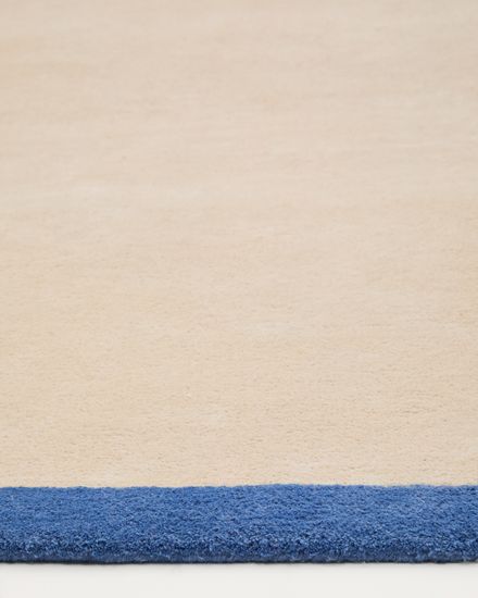 Ковер Nalim бежево-голубой 100% хлопок 90 х 150 см