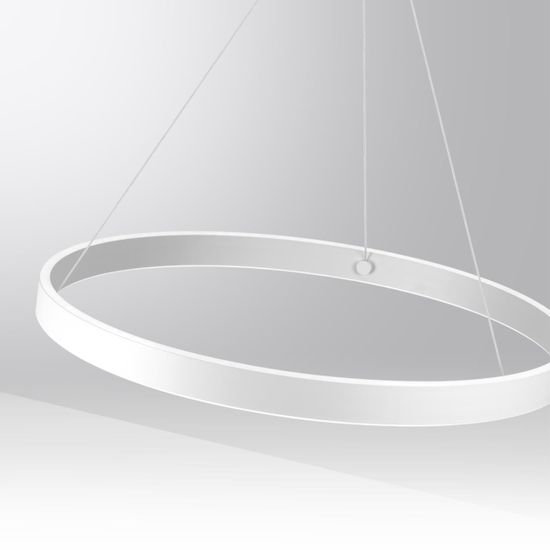 359449 OVER NT24 296 белый Светильник подвесной диммир. со сменой цв.темпер. (пульт ДУ/прилож. Smart Life) IP20 LED 50/12W 85-265V 3000-6000К SOTTO