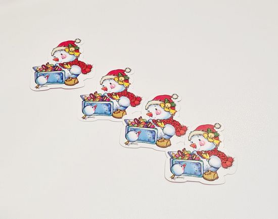 Новогодние малышки-открытки, (10 шт.)