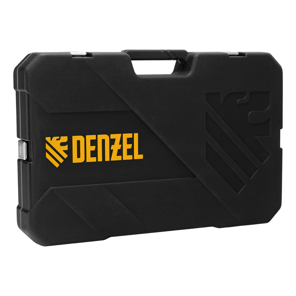 Набор инструментов, 1/2", 3/8", 1/4", CrV, S2, пластиковый кейс, 232 предмета Denzel