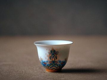 Пиала «Волнение моря», фарфор, 60 мл.
