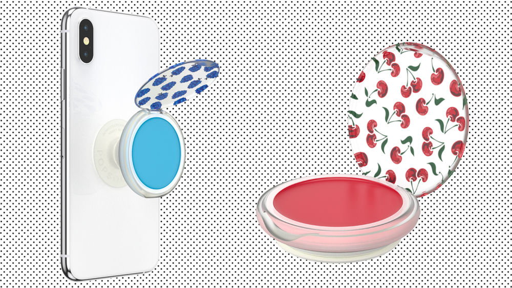 Поп-сокет "Simple Beauty" Ягоды стразы