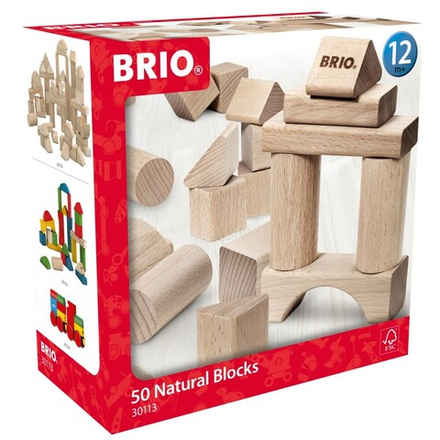 Brio - Набор из 50 деревянных кубиков 30113 / артикул   30113  / GTIN 7312350301137