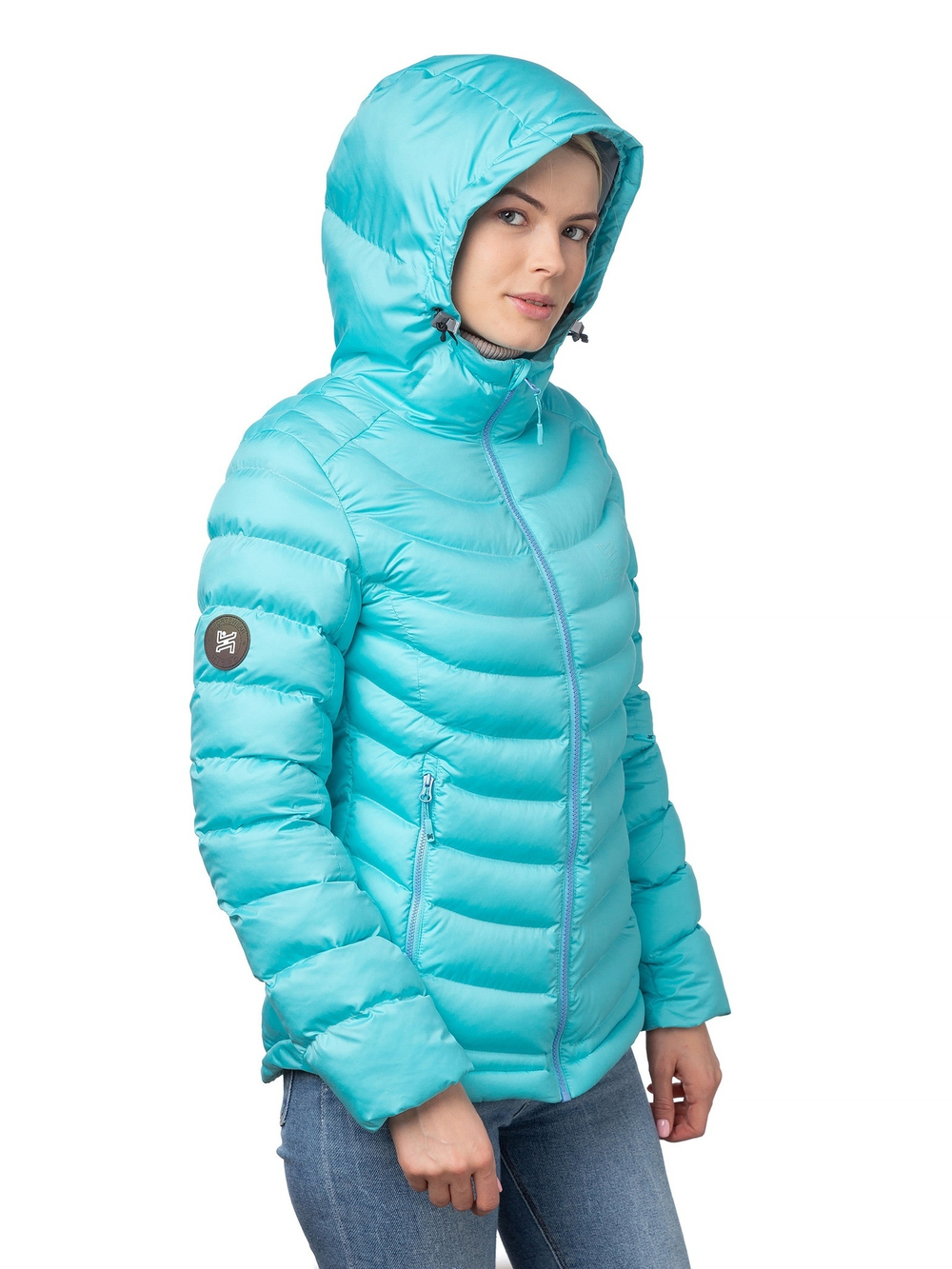 Куртка женская HISPO Лив, цвет: бирюзовый, AW22-2-001/2, р. S (44)
