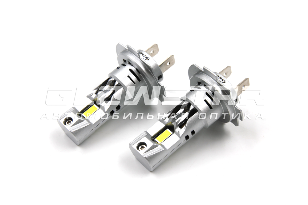 Cветодиодные лампы H7 Sariti E4S с вентилятором, 12V, 25W, 5500K (комплект, 2шт)