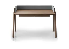 Стол письменный Basic 140*60 см (натуральный дуб, светло-серый твид)