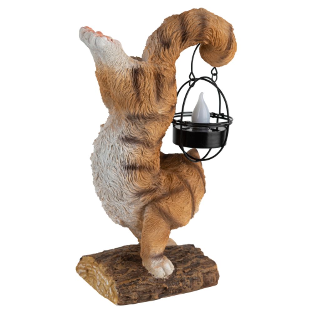 Светильник уличный ЭРА ERASF22-01 садовый на солнечной батарее садовый Кот Акробат 37 см