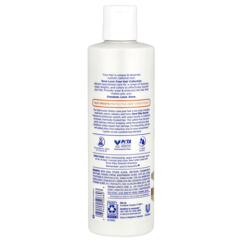 Dove, Protective Deep Conditioner, Silky Smooth, 400 мл (13,5 жидк. унц.)