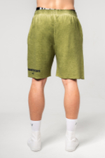 Шорты WASHED-OFF GYM SWEATSHORTS NO BS 367 Зеленые