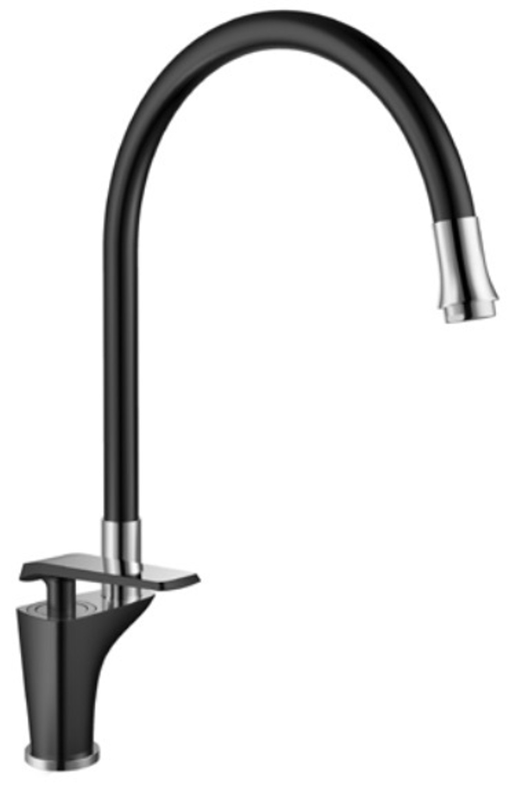 332521-C См-ль од. для кухни с гибким из. (хром/чер., из. чер.) ViEiR (10/1шт)