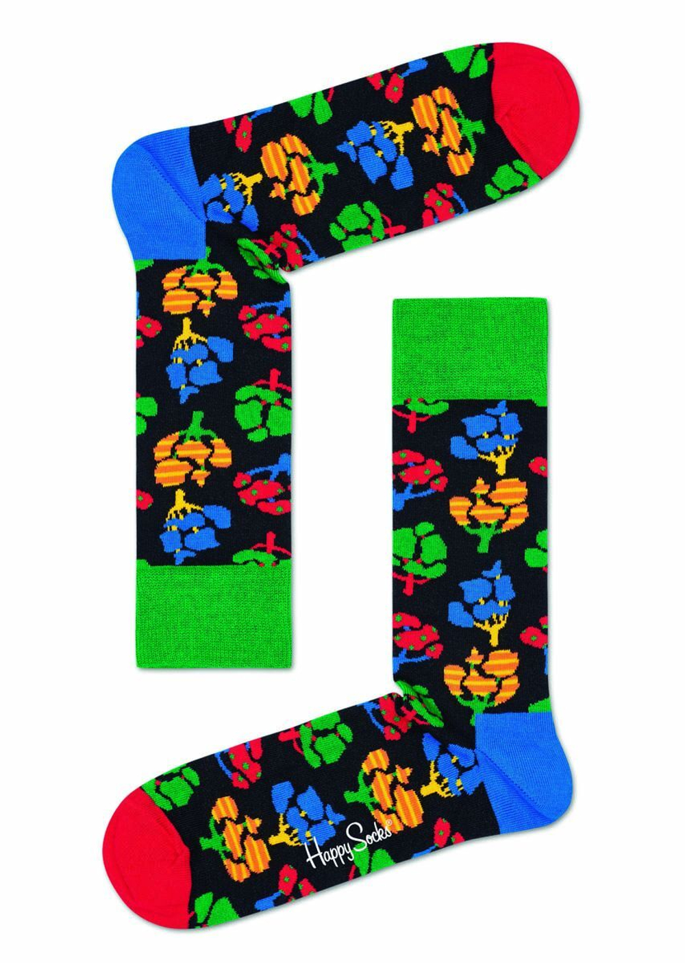 Носки унисекс Tree Sock с принтом в виде деревьев (Размер: 29) (Цвет: зеленый)