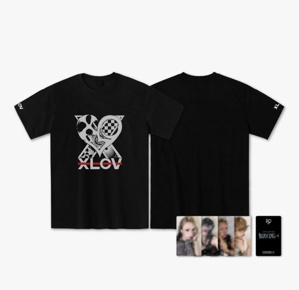 (ПРЕДЗАКАЗ) товары XLOV - Serving-X ASIA TOUR IN SEOUL OFFICIAL MD OVERSIZED SHORT-SLEEVE T-SHIRT