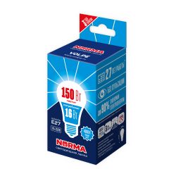 LED-A60-16W-NW-E27-FR-NR Лампа светодиодная. Форма A. матовая. Серия Norma. Белый свет 4000K. Картон. ТМ Volpe