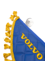 Вымпел тройной VOLVO (экокожа, синий с желтой вышивкой)