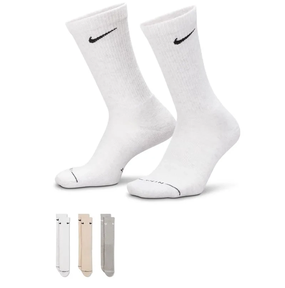 Теннисные носки Nike Everyday Elevated Crew 3P - multicolor