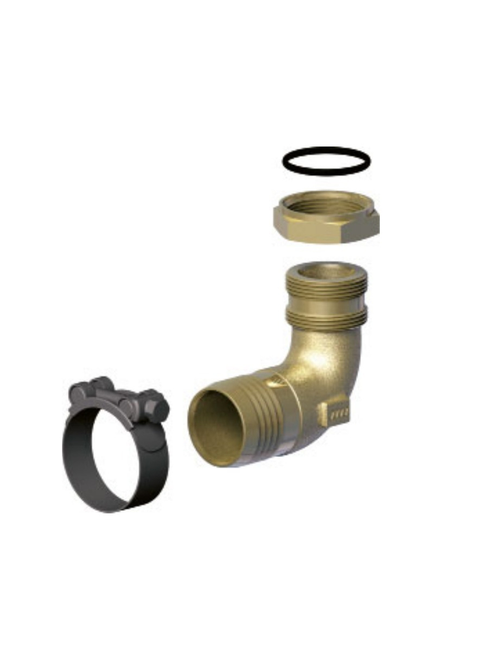Фитинг всасывающий "GOLD" 1/2"X T.25 (36-39) угловой 90° 15510000127
