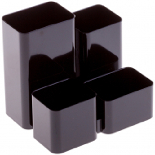 Настольная подставка СТАММ "Юниор", пластиковая, черная