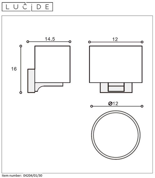 Подсветка для зеркал Lucide Jenno 04204/01/30
