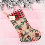 Носок новогодний «Хвойные веточки» 19*34 см