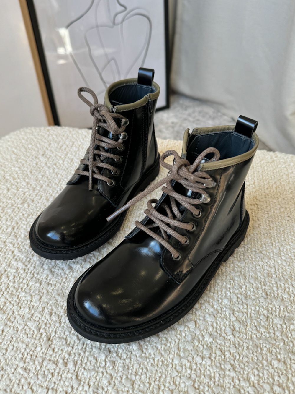 Новые кожаные ботинки Bonpoint, 29