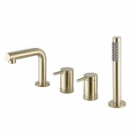 Смеситель для ванны ABBER Emotion AF8813G золото матовое