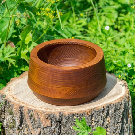 Деревянная тарелка Art of Siberia из сибирского кедра, глубокая, 17,5 см. T27