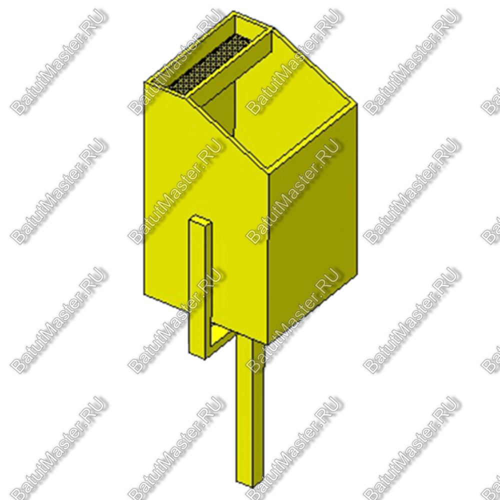 УРНА КВАДРАТНАЯ НА ОДНОЙ НОЖКЕ (30Л) МАФ-16.4.04
