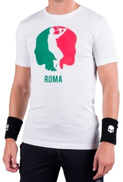 Теннисная футболка Hydrogen City Cotton Tee Man - white/rome
