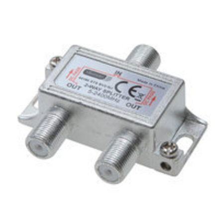 Разветвитель антенный на 2ТВ под F разъем спутниковый 5-2500 МГц PROCONNECT 05-6201-4 с пропусканием питания