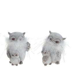 GAEM Фигурка декоративная "Сова", L8 W6,5 H10,5 см, 2в.