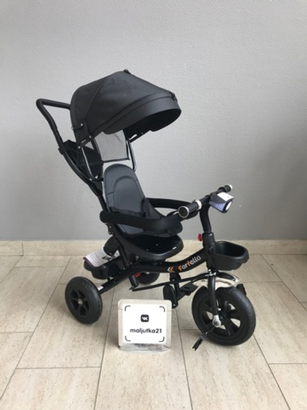 Детский трехколесный велосипед (2024) Farfello PL-04 (Черный/black)
