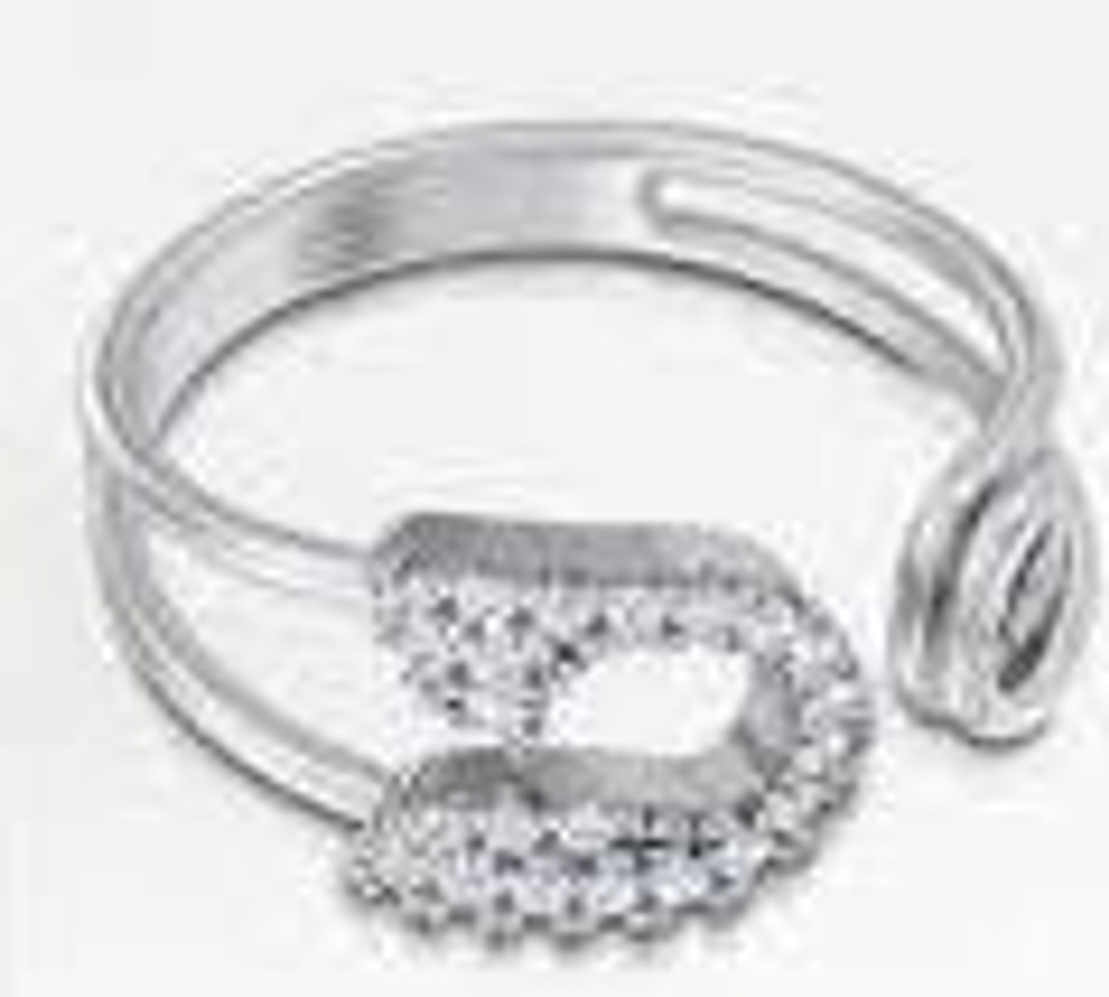 Кольцо из золота с фианитами