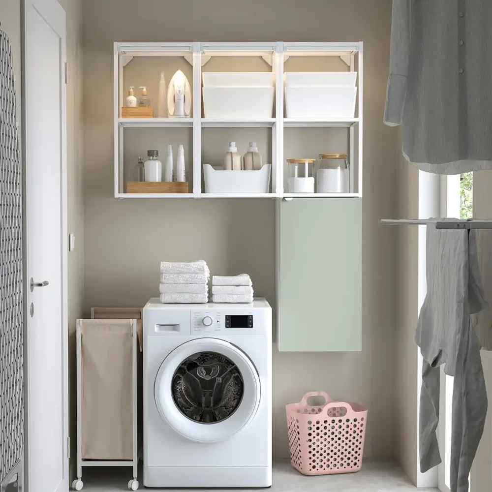Стеллаж для ванны  - ENHET IKEA / ЭНХЕТ ИКЕА, 150х120 см, белый