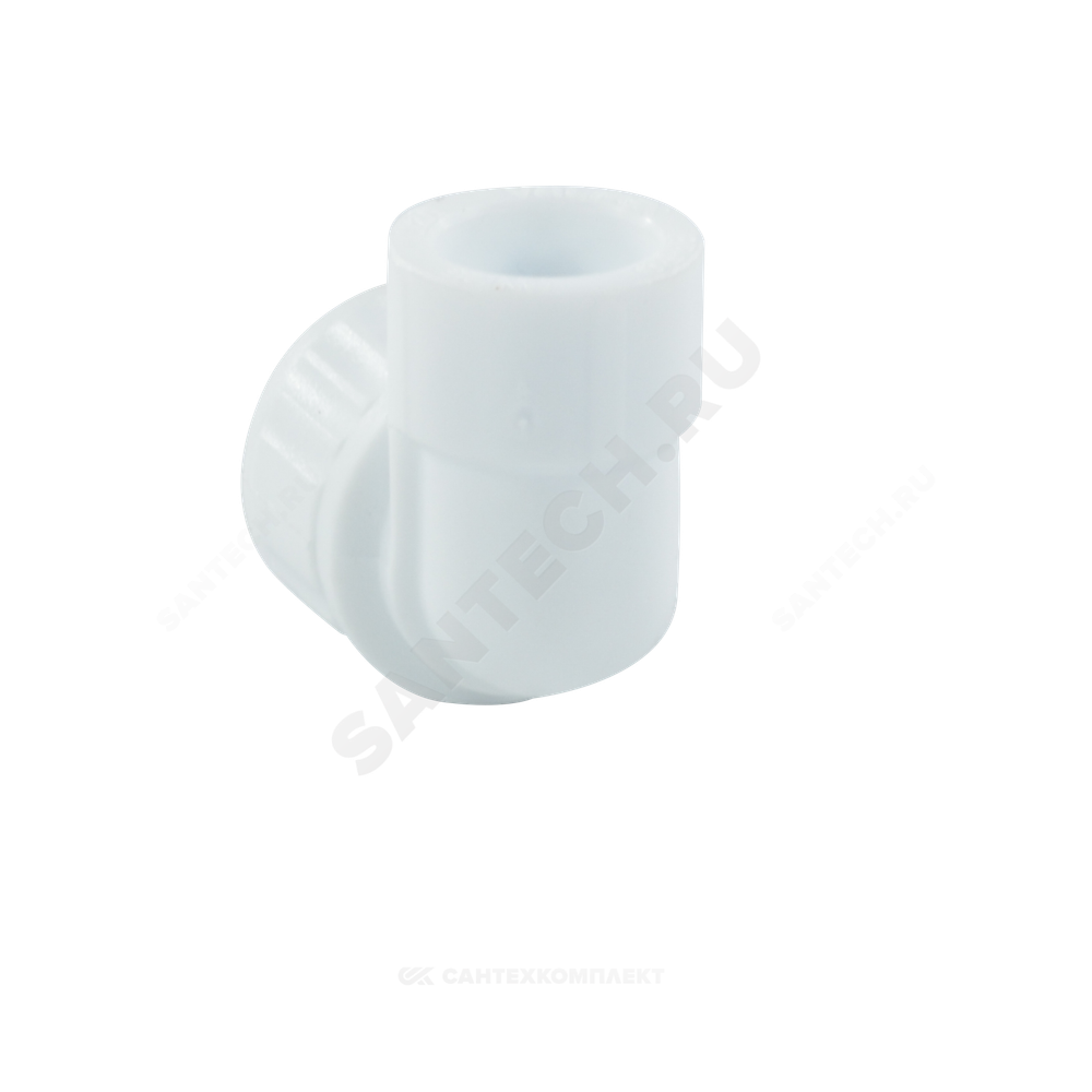 Угольник PP-R комбинированный белый Дн 25х3/4" ВР VALFEX 10125025