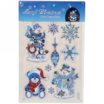 Набор наклеек «Зимние узоры» , лист 21,5х33,5 см,микс
