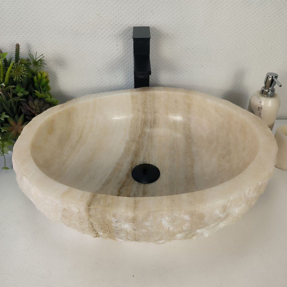 Раковина из оникса Erozy White EO-64268 52*43*15 0213
