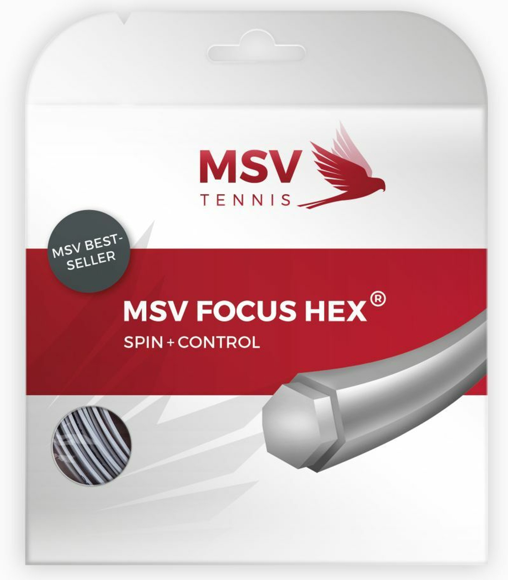 Теннисные струны MSV Focus Hex (12 m) - silver